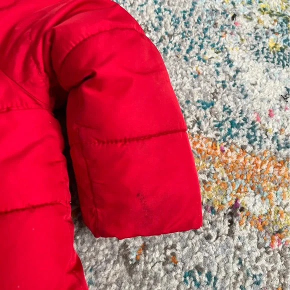 Gap kids 3T Red Hooded Puffer Jacket - Picture 5 of 6